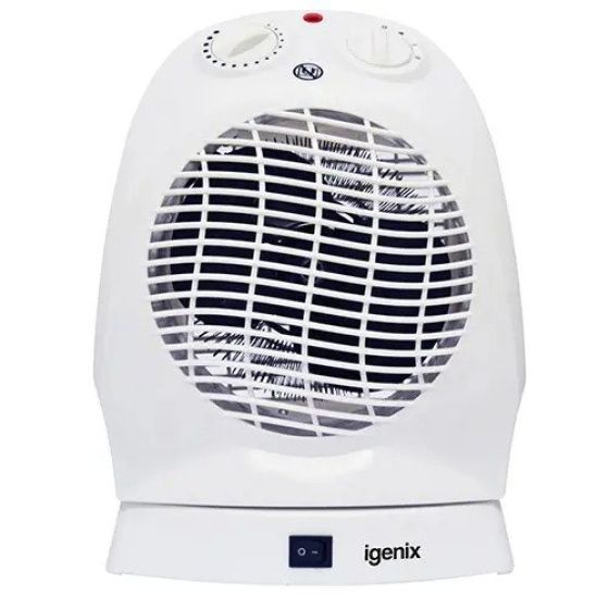 Igenix IG9021 Fan Heater Oscillating 2 Heat Settings 2000W