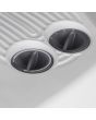 Black and Decker BXSH37006GB White 3KW Flat Fan Heater