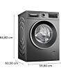 Bosch WNG254R1GB Cast Iron Grey Series 6 Washer Dryer 10.5/6 kg 1400spin