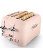 Delonghi CT04.PK DL3021 Pink 4 Slice Argento Toaster