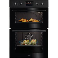 AEG OU5CP40B Black 6000 Surroundcook Catalytic B/In Double