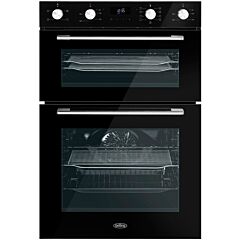 Belling BI903MFC Black 90Cm Multifunction Built In D/Oven 