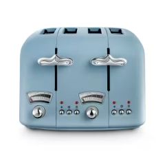 Delonghi CT04.AZ DL3018 Blue 4 Slice Argento Toaster