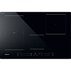 Hotpoint TS 6477C CPNE Black 77cm Black CleanProtect Induction Hob