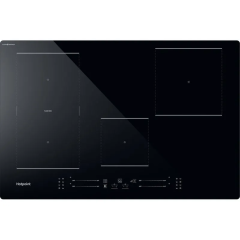Hotpoint TS6477CCPNE Black 77cm Black CleanProtect Induction Hob