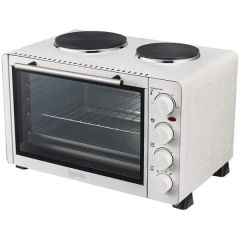 Electric Mini Oven with Hotplate Hobs, 30 Litres