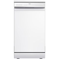 Midea MDWEF1034C(W)-WG-UK Slimline Dishwasher, 45cm