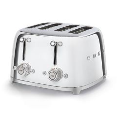 Smeg TSF03SSUK Polished Steel Four Slice Toaster 