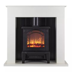 Warmlite WL45037W Ealing 1.8KW Compact Stove Fireplace Suite