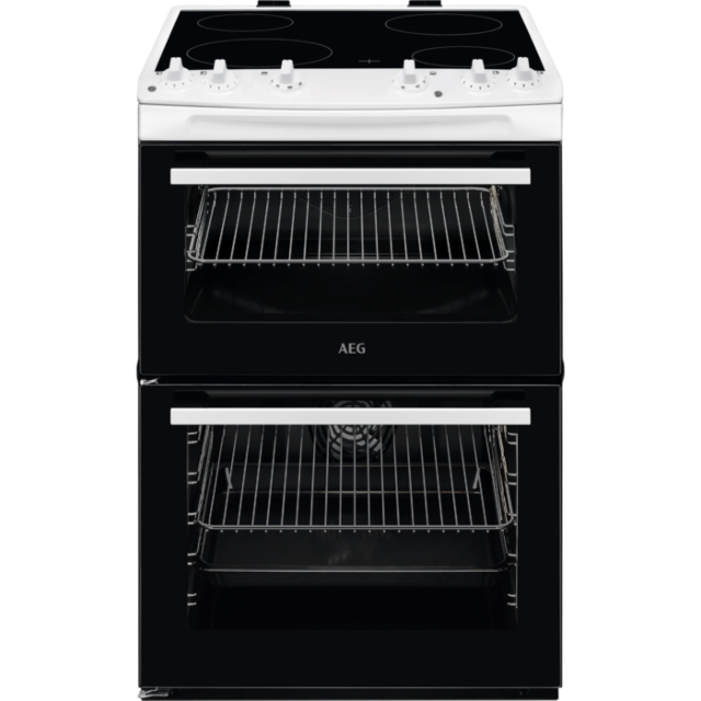 AEG CCX6501ACW White 5000 series SurroundCook Cooker with Ceramic Hob