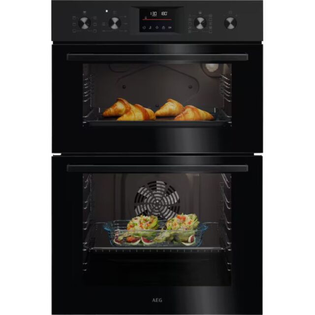 AEG OU5CP40B Black 6000 Surroundcook Catalytic B/In Double