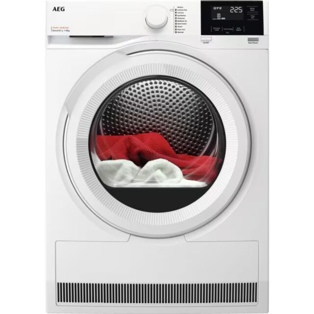AEG TR718L2B White 7000 series 8 kg Tumble Dryer 