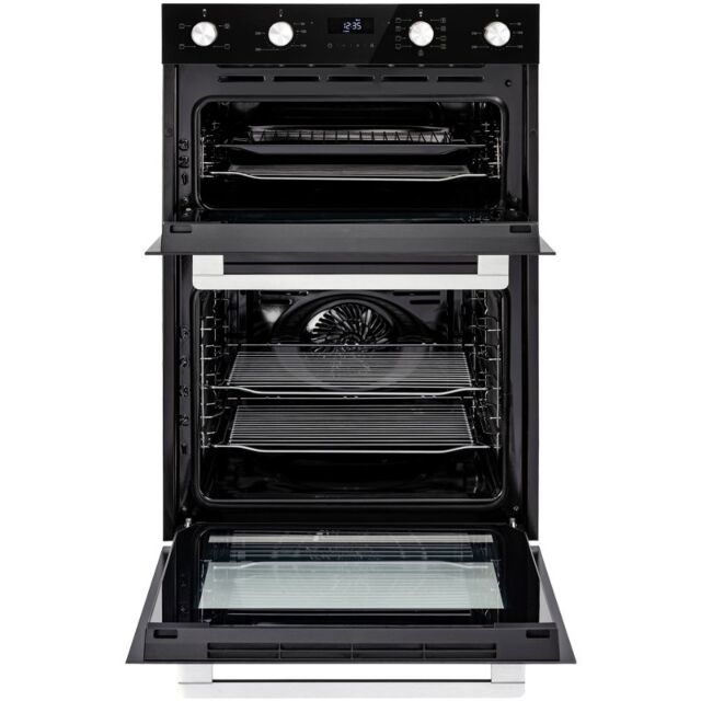 Belling BI903MFC Black 90Cm Multifunction Built In D/Oven 