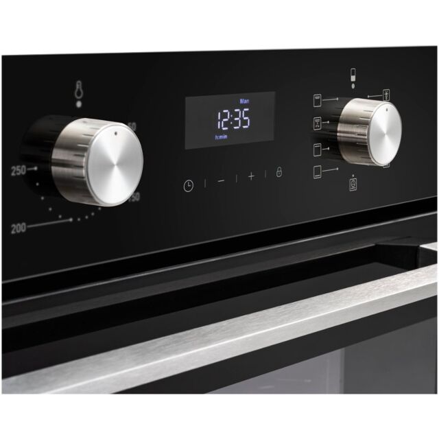 Belling BI903MFC Black 90Cm Multifunction Built In D/Oven 
