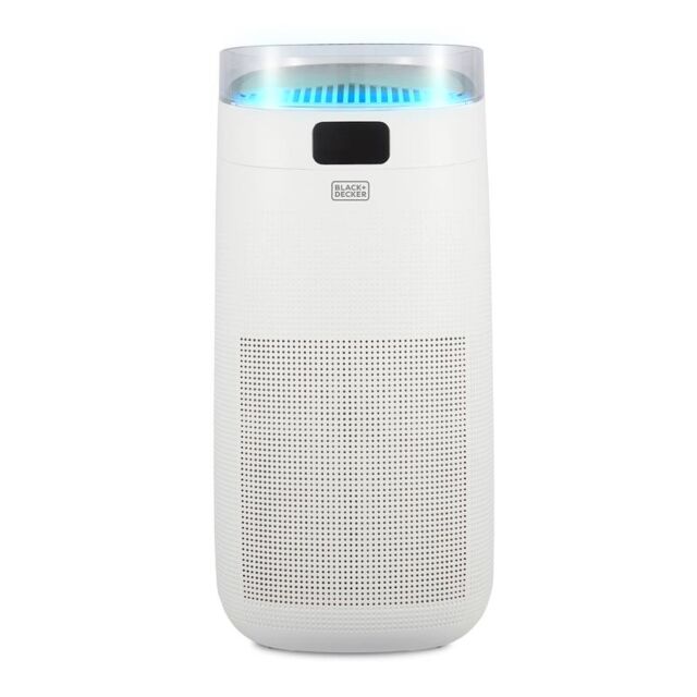 Black and Decker BXAP62002GB White Air Purifier With Air Quality Sensor And 8 Hour Timer