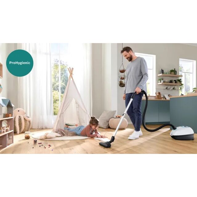 Bosch BGB41HYGGB White Bagged Cylinder Vacuum