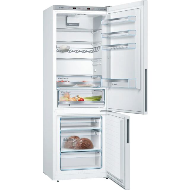 Bosch KGE49AWCAG White Series 6 Free-Standing Fridge-Freezer 201x70cm