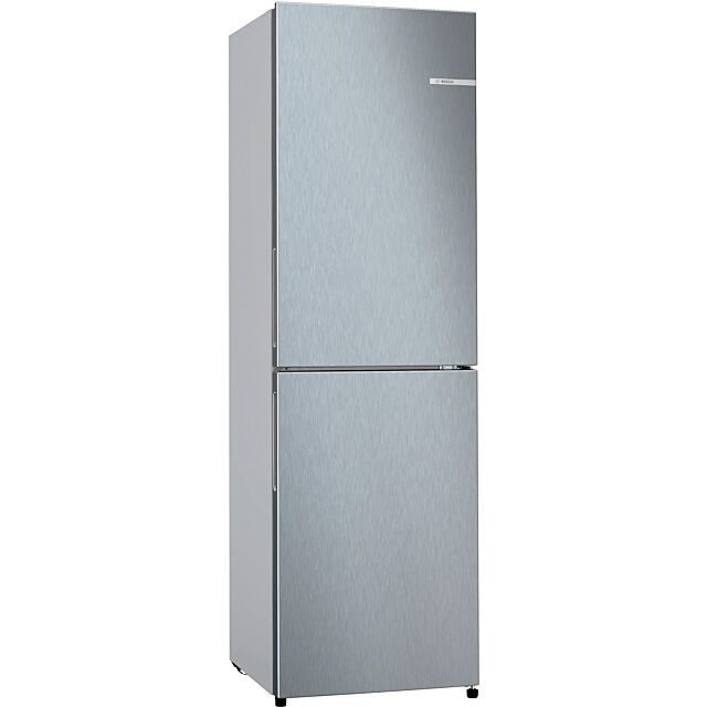 Bosch KGN27NLEAG Stainless Steel Series 2 Free-Standing Fridge-Freezer 55cm