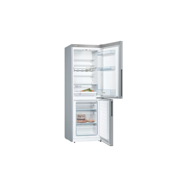 Bosch KGV33VLEAG Stainless Steel Series 4 Free-Standing Fridge-Freezer 176X60