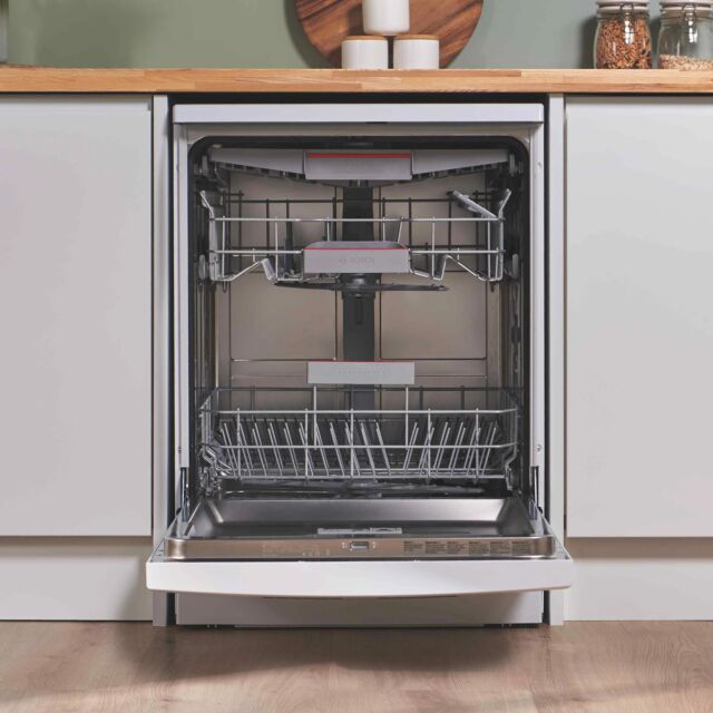 Bosch SMS6ZCW10G White Series 6 60Cm Dishwasher Freestanding