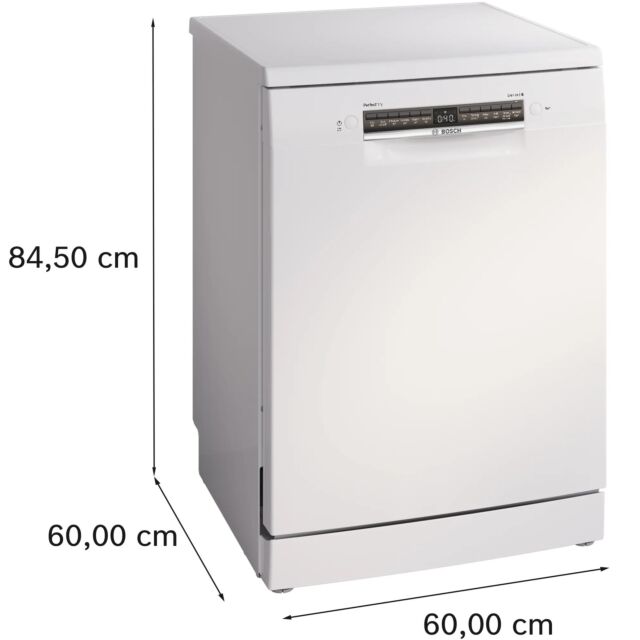 Bosch SMS6ZCW10G White Series 6 60Cm Dishwasher Freestanding