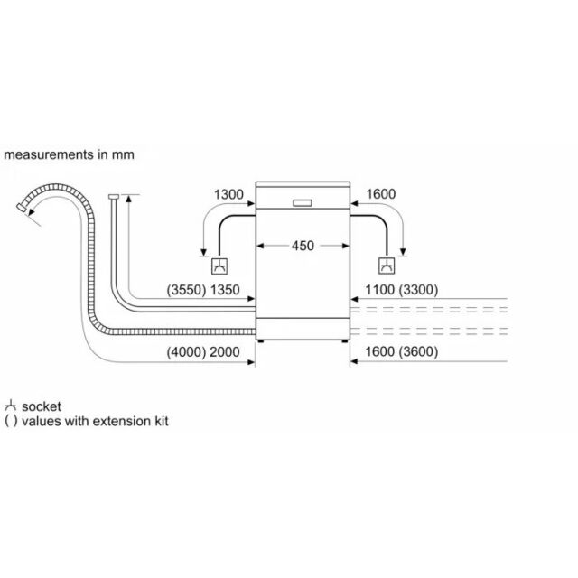 Bosch SPS2IKW01G White 45cm Series 2 Dishwasher.