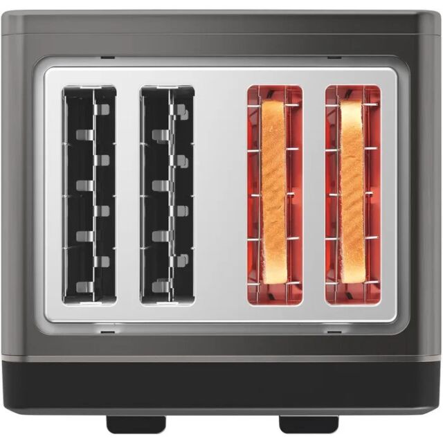 Bosch TAT5P445GB Graphite Designline 4 Slice Toaster