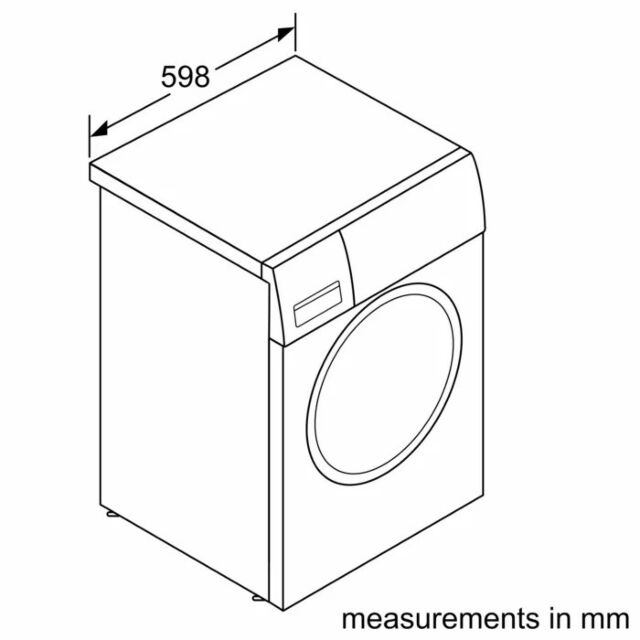 Bosch WGE03408GB White Series 2 Washing Machine, 8kg 1400 Spin, **A rated**