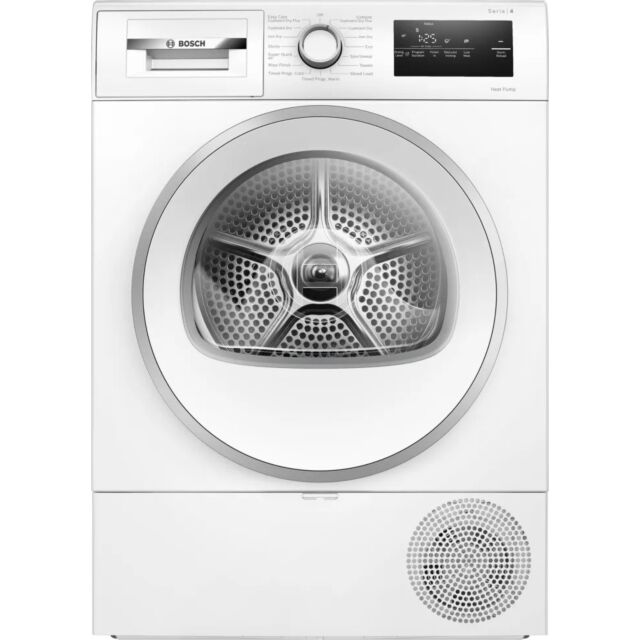 Bosch WTH85226GB White Series 4 Heat Pump Dryer 8Kg