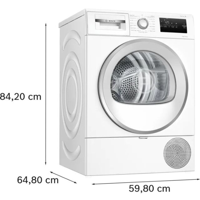 Bosch WTH85226GB White Series 4 Heat Pump Dryer 8Kg