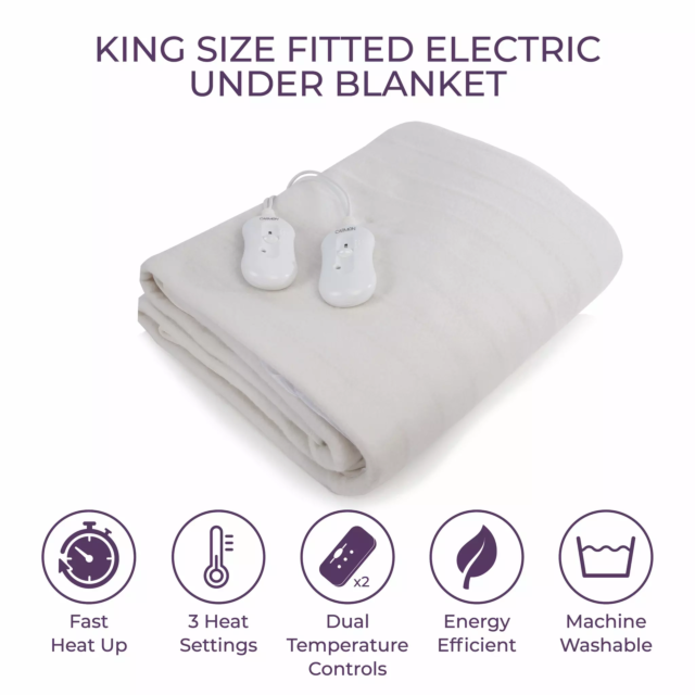 Carmen C81191 King Fitted Electric Blanket