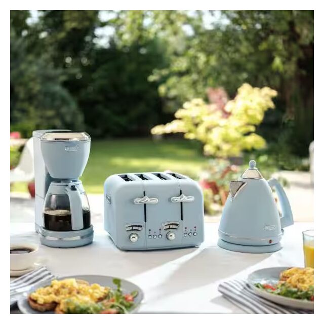 Delonghi CT04.AZ DL3018 Blue 4 Slice Argento Toaster