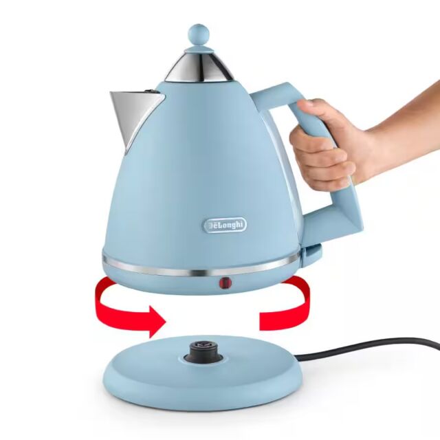 Delonghi KBX3016.AZ DL3016 Blue 1.7L Argento Kettle