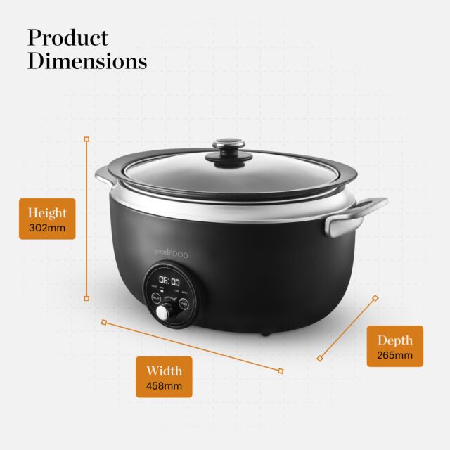 Good Food GF16011 6.5L Digital Slow Cooker