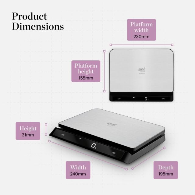 Good Food GF876009 Digital Talking Kitchen Scale