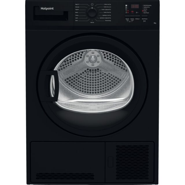 Hotpoint CHDC82BBGDUK Black 8Kg Condenser Sensor Dryer