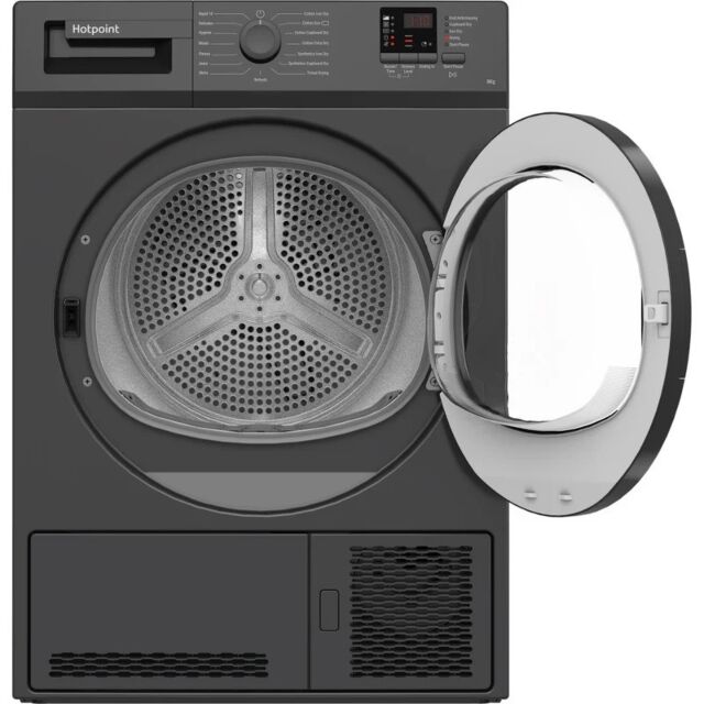Hotpoint CHDC82GGGD UK Anthracite 8Kg Condenser Sensor Dryer Graphite