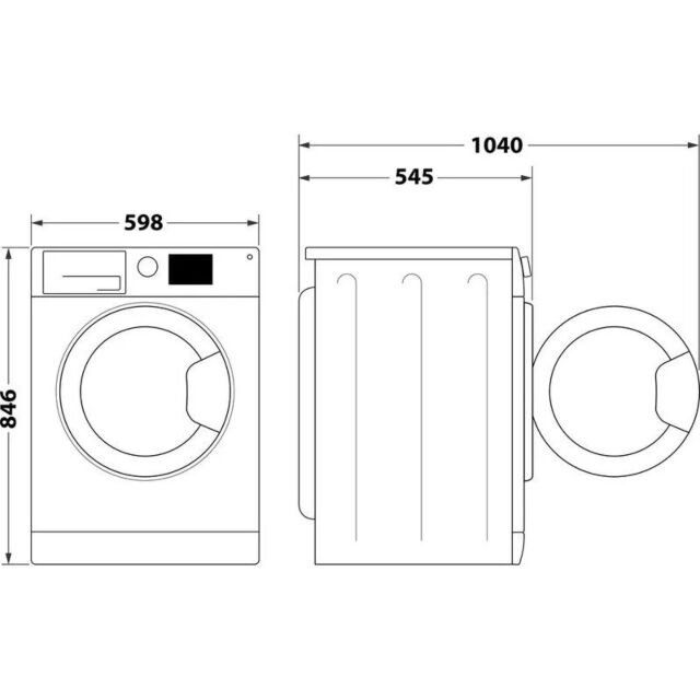 Hotpoint CHSD82MBBUK Black 8Kg Heat Pump Dryer With Pet Hair Care