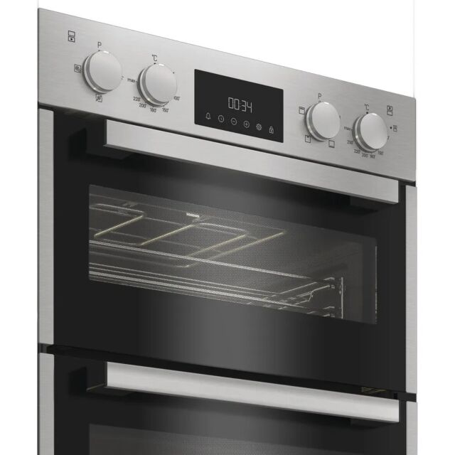 Hotpoint DIH10DIX Inox Built In Fan D/Oven - Stainless Steel