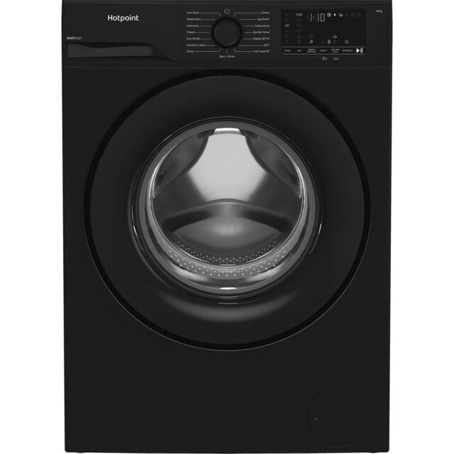 Hotpoint H101BANTISTAINUK Black 10Kg Washing Machine