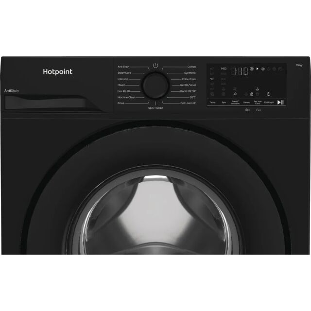 Hotpoint H101BANTISTAINUK Black 10Kg Washing Machine