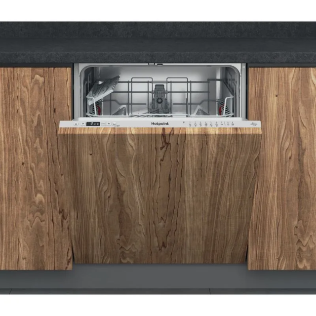 Hotpoint H2I HD526 UK Silver 60Cm Built In Dishwasher