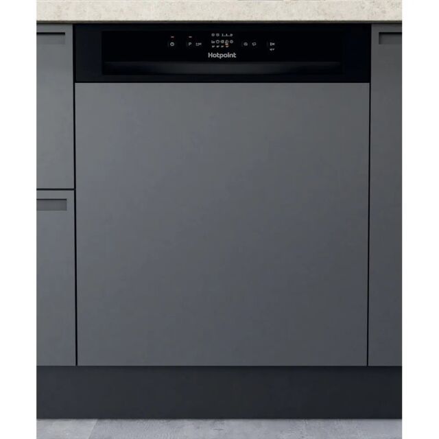 Hotpoint H3BL626BUK Black Semi-Integated Full Size Dishwasher