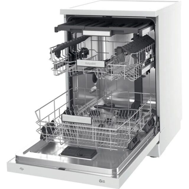 Hotpoint H7F HS41 UK White MaxiSpace 15 Place Dishwasher with Active Dry
