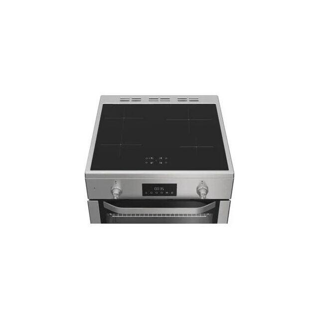 Hotpoint HDE6IDC2X S/Steel 60cm Electric Double Cooker with Induction Hob - Stainless Steel