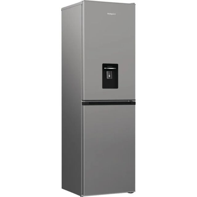 Hotpoint HPKH1261WS5UK Silver 50/50 F/Freezer Wth Water Dispenser 