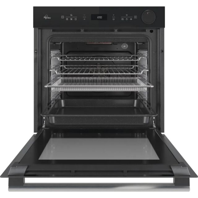 Hotpoint SI4S854CBL Black Class 4 B/In Single With Airfry/Steam Oven 