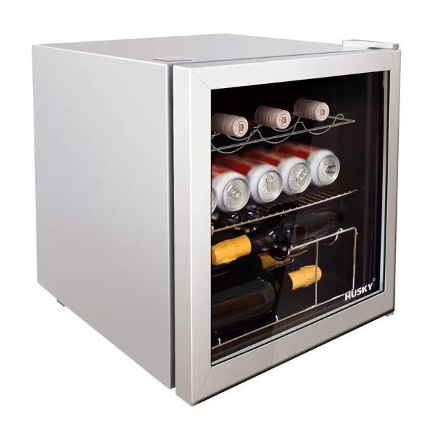 Husky HUS-HU281-E Silver Drinks Cooler
