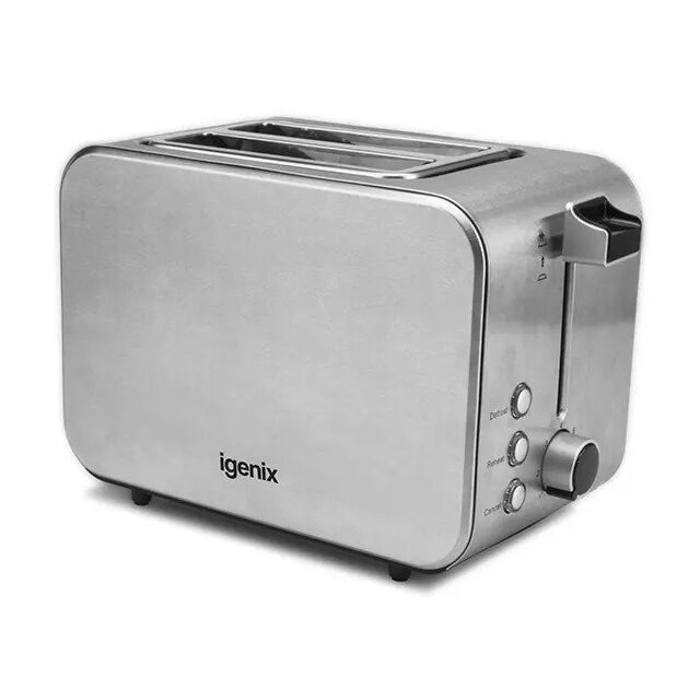 Igenix IG3202 Stainless Steel 2 Slice Toaster 