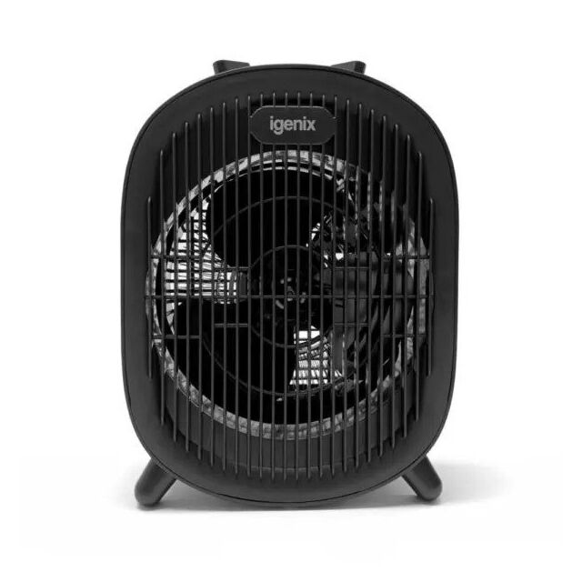 Igenix IG9022 Black 2KW Portable Upright Fan Heater
